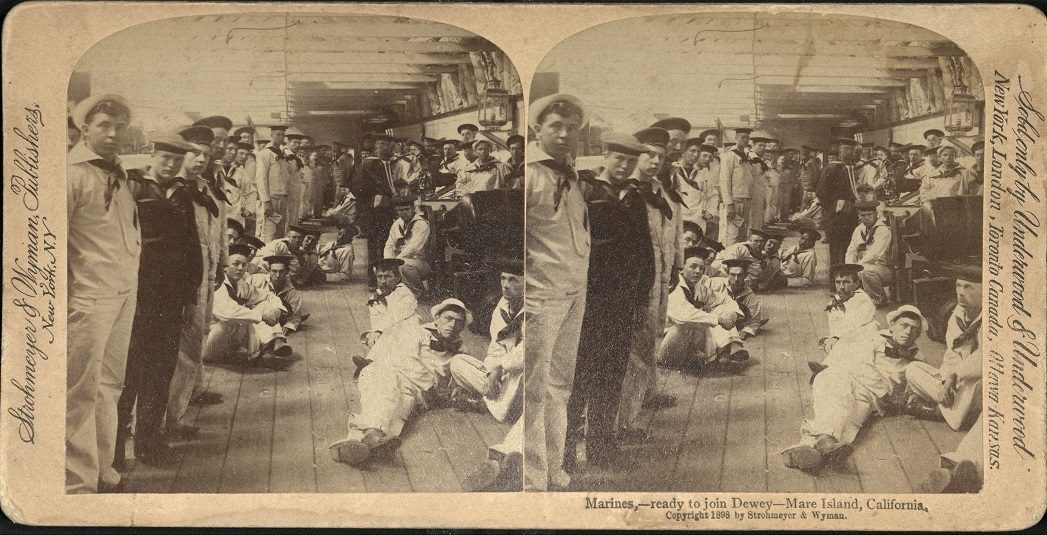 Marines – ready to join Dewey – Mare Island, California.